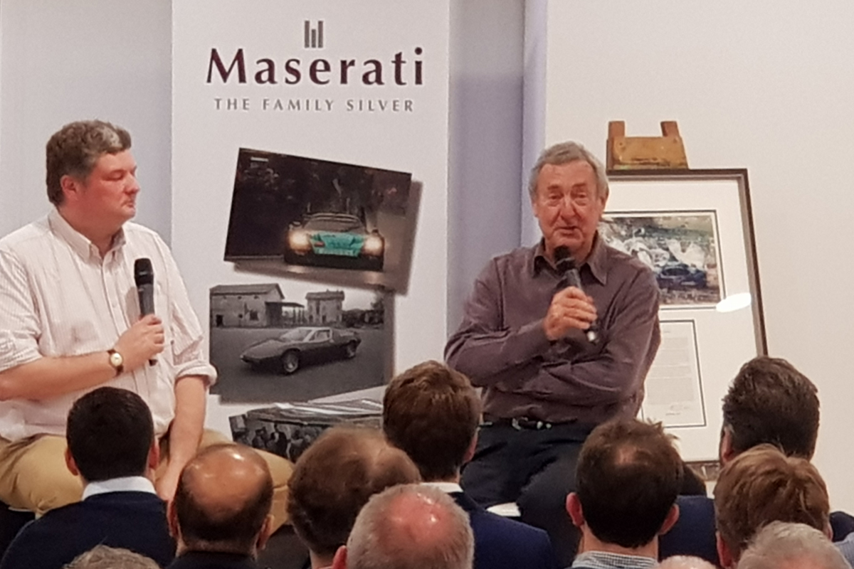 Nick-Mason-Speaking-at-Maserati-the-family-silver-book-launch